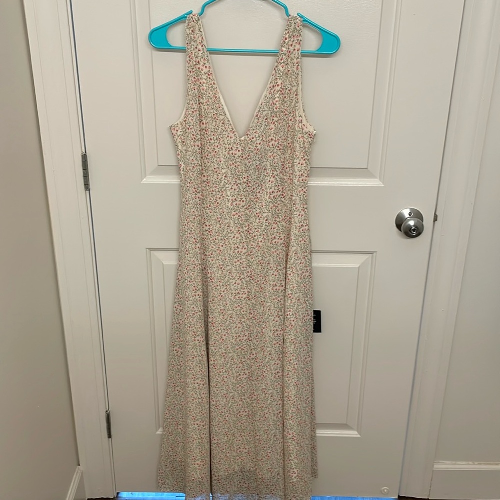 Lulus floral midi dress NWT